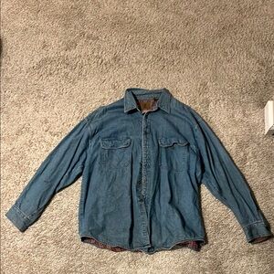 St. John's Bay Blue Shirt Jacket